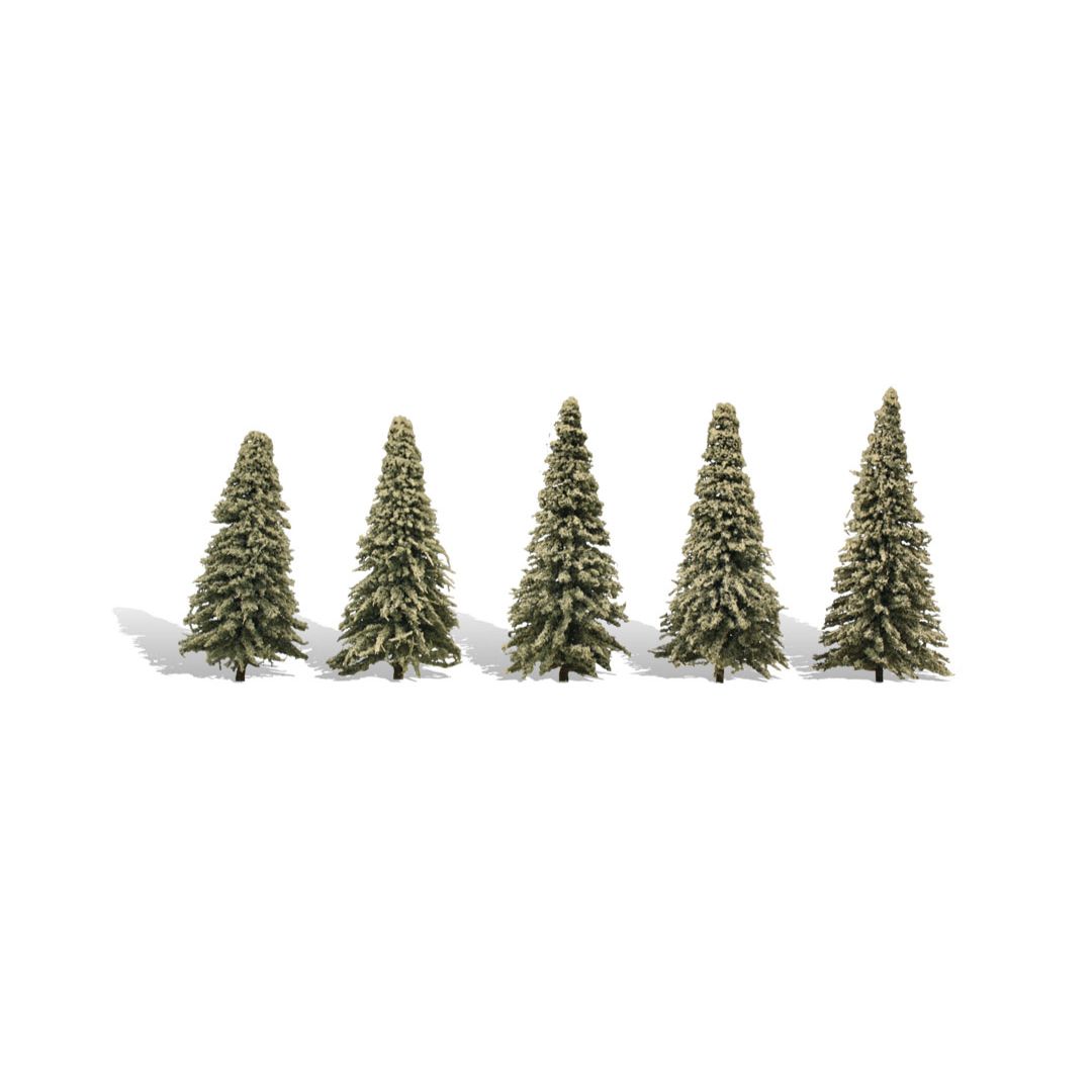TR3566 Woodland Scenics Blue Needles Trees  (5 Pack)