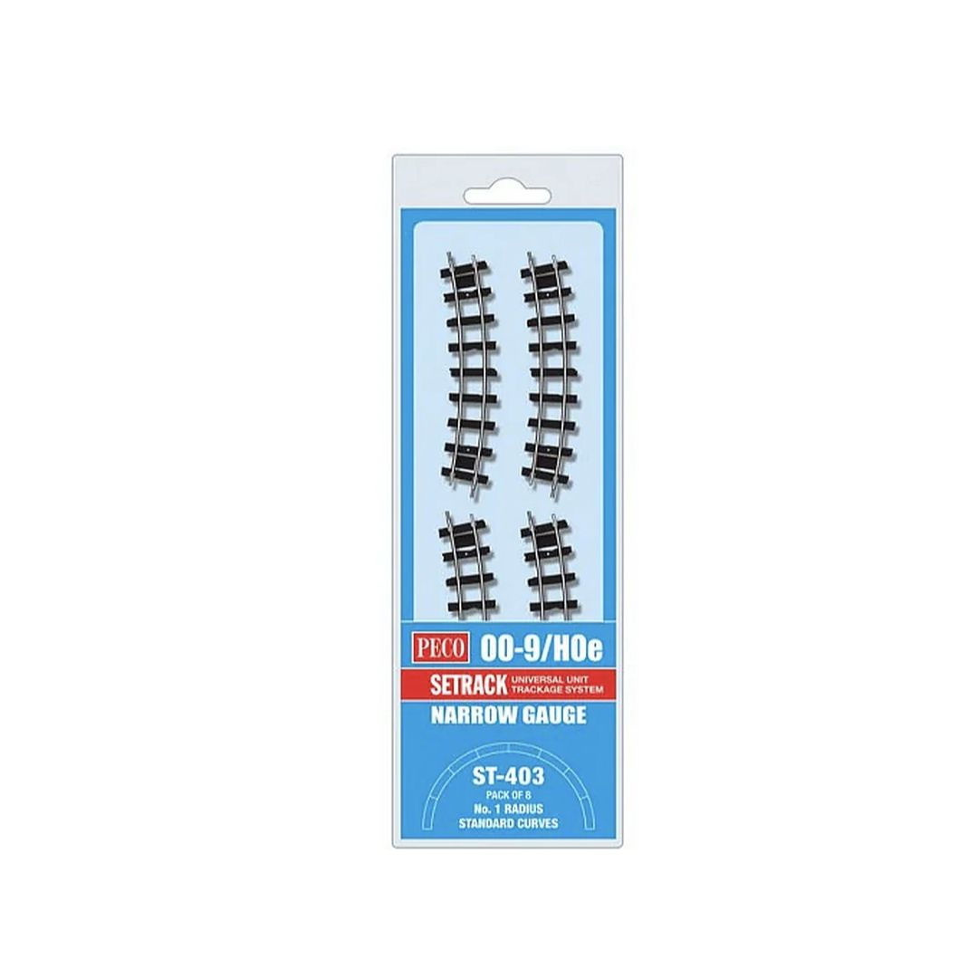 ST-403 PECO OO9 Standard Curve 1st Radius (8 Pack)