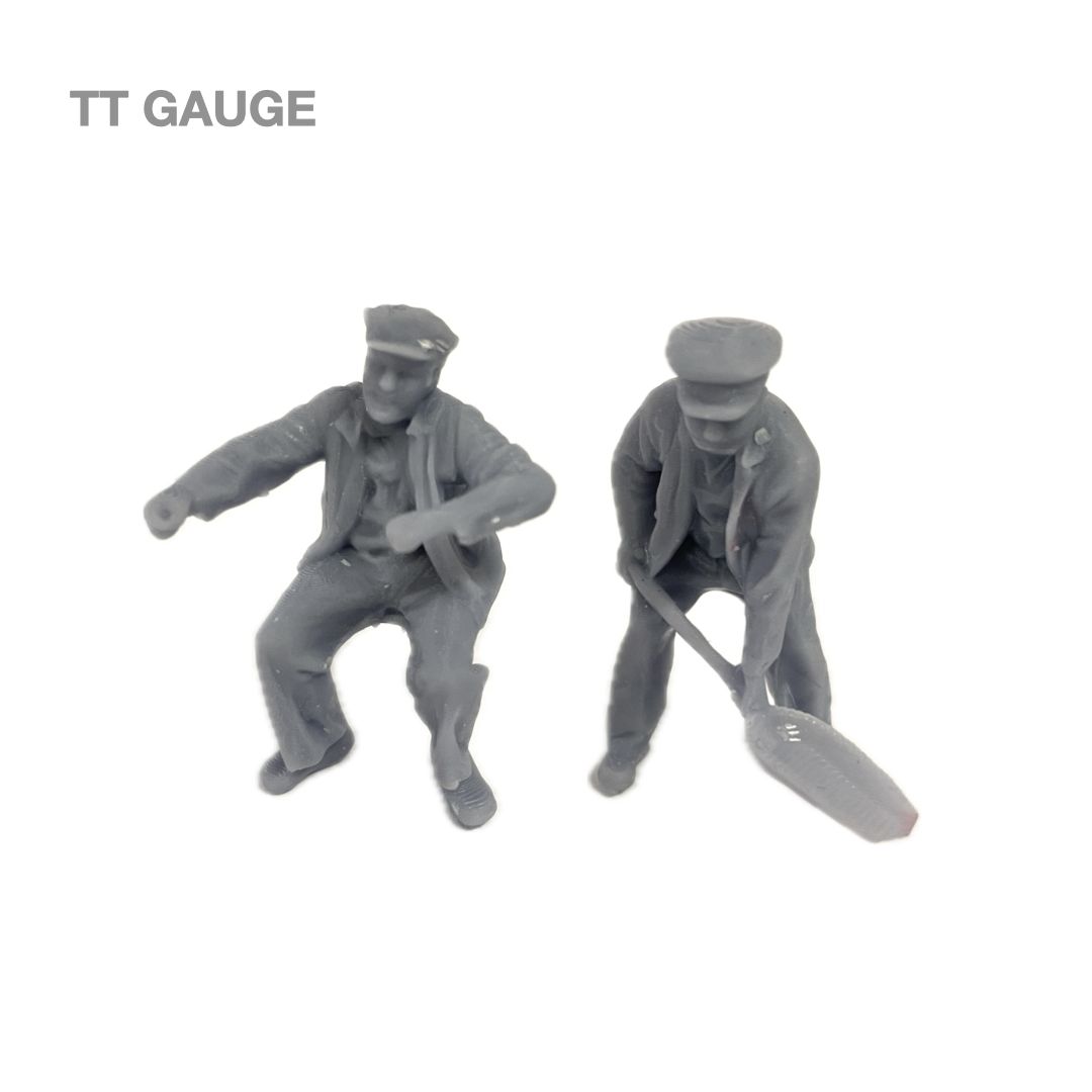 Digitrains 3D Printed Loco Crew Set 2, Scale: TT Gauge