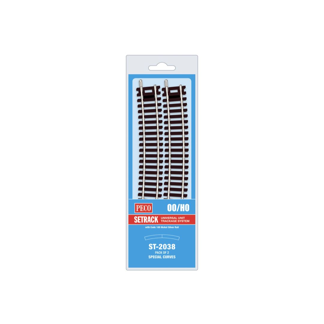 ST-2038 PECO OO Gauge Special Curve (Pack of 2)