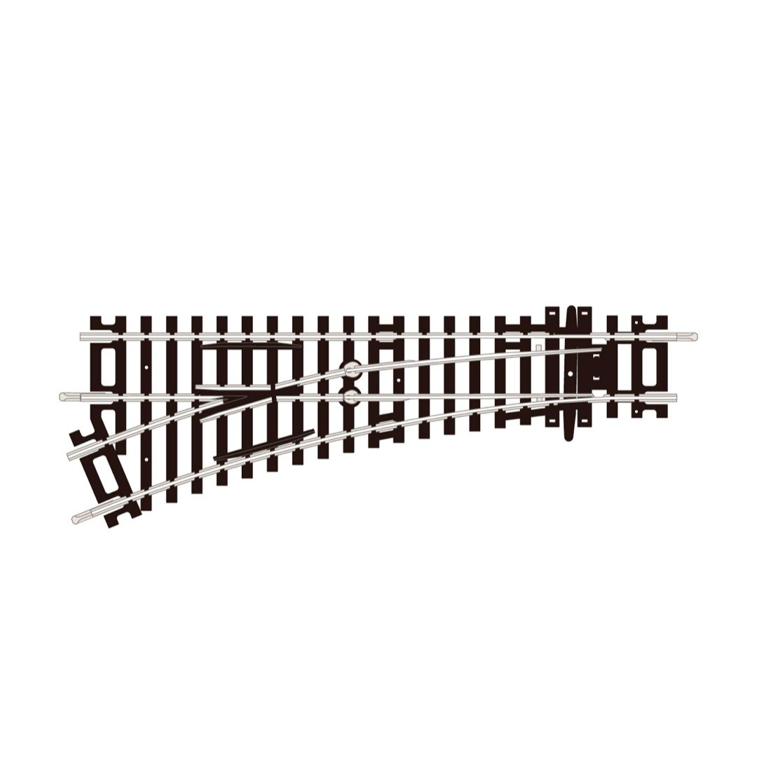 ST-241 PECO OO Gauge 2nd Radius Left Hand Point