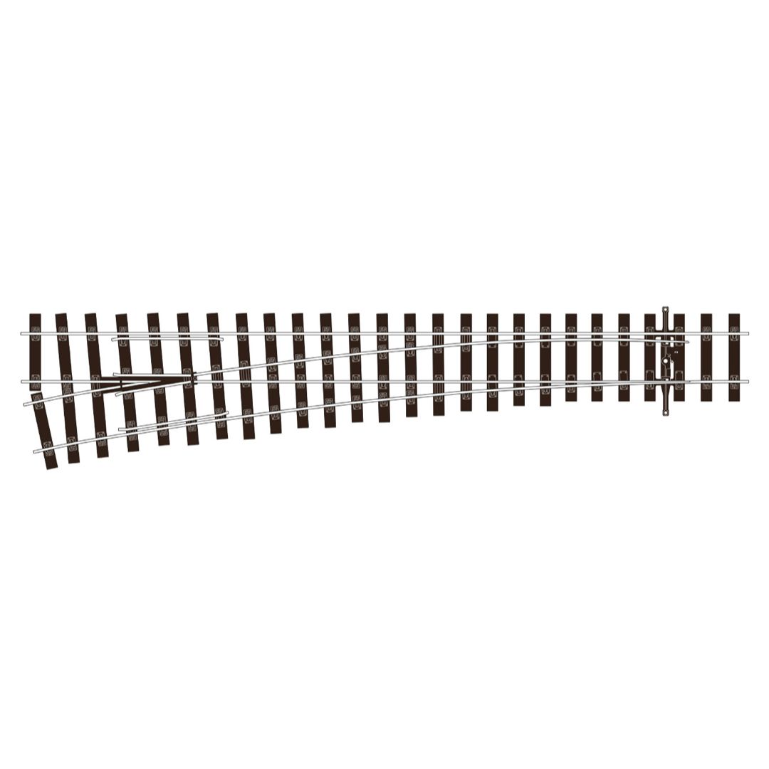 SL-U189 PECO OO Gauge Left Hand Large Radius Point