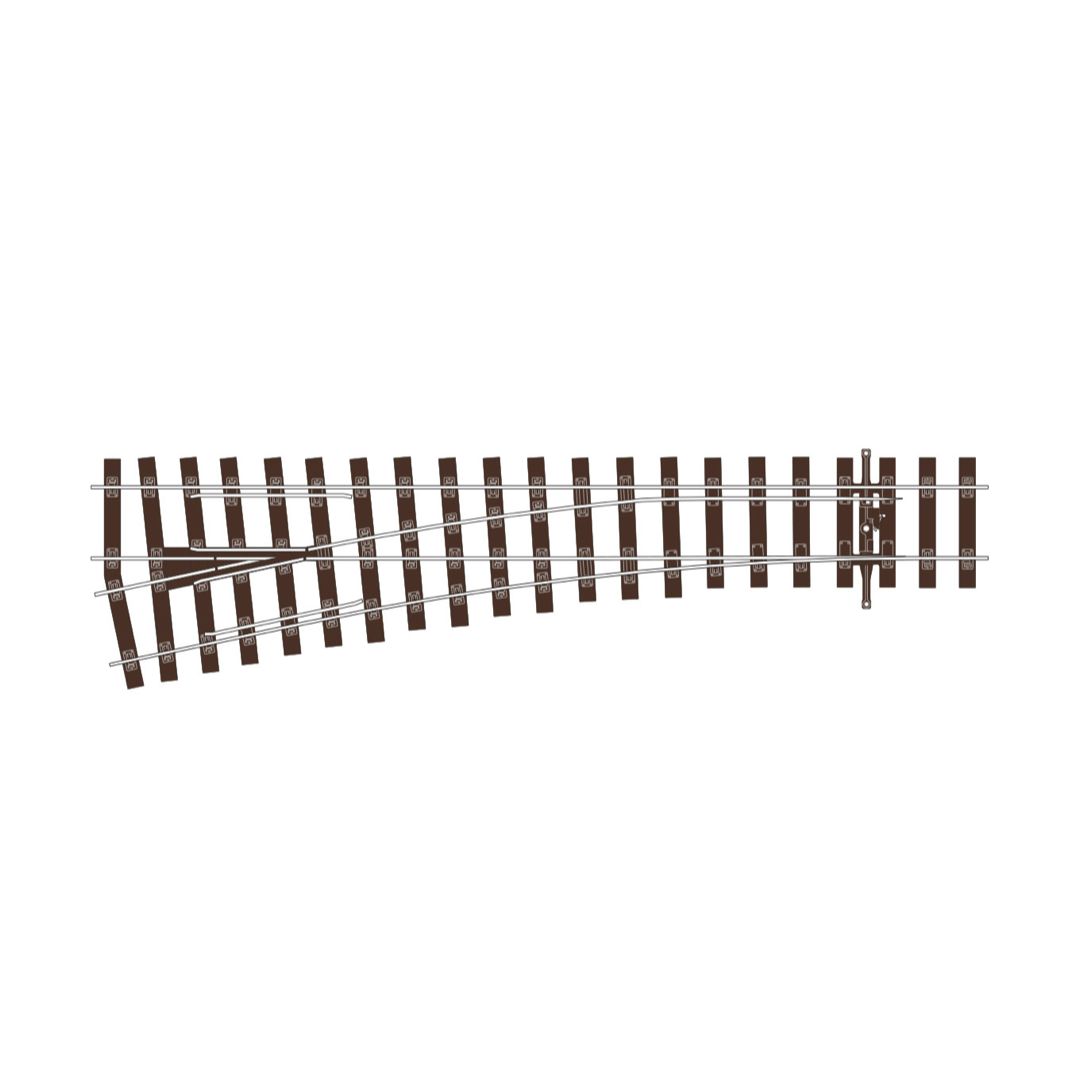 SL-U1196 PECO OO Gauge Left Hand Medium Radius Point