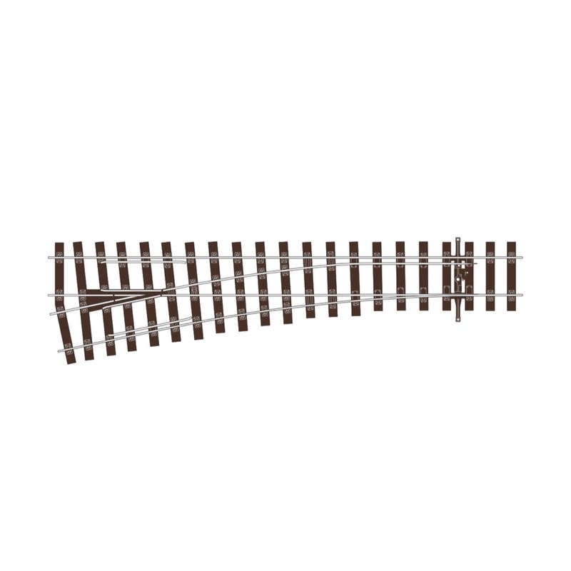SL-U1196 PECO OO Gauge Left Hand Medium Radius Point