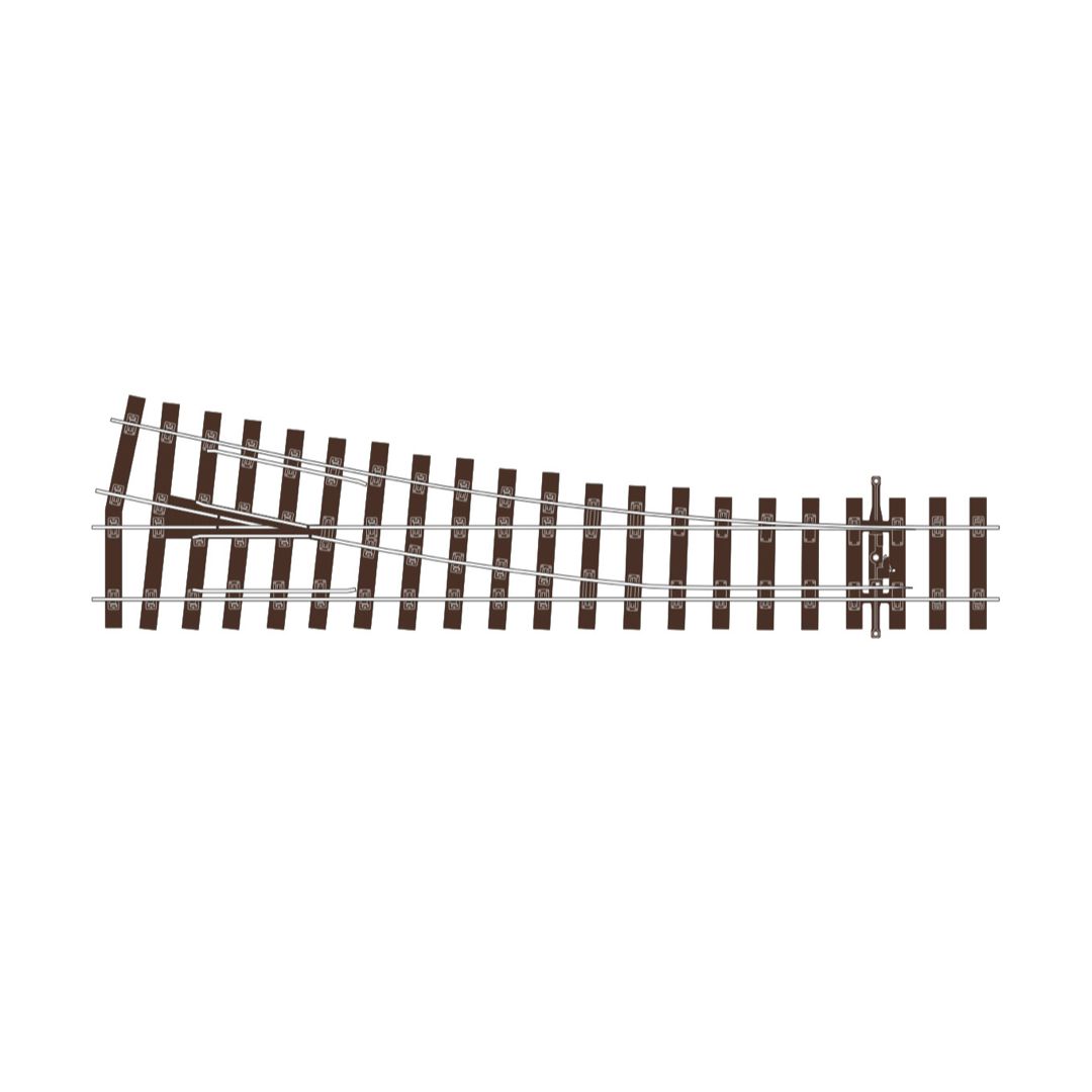 PECO SL-U1195 OO Gauge Right Hand Medium Radius Point