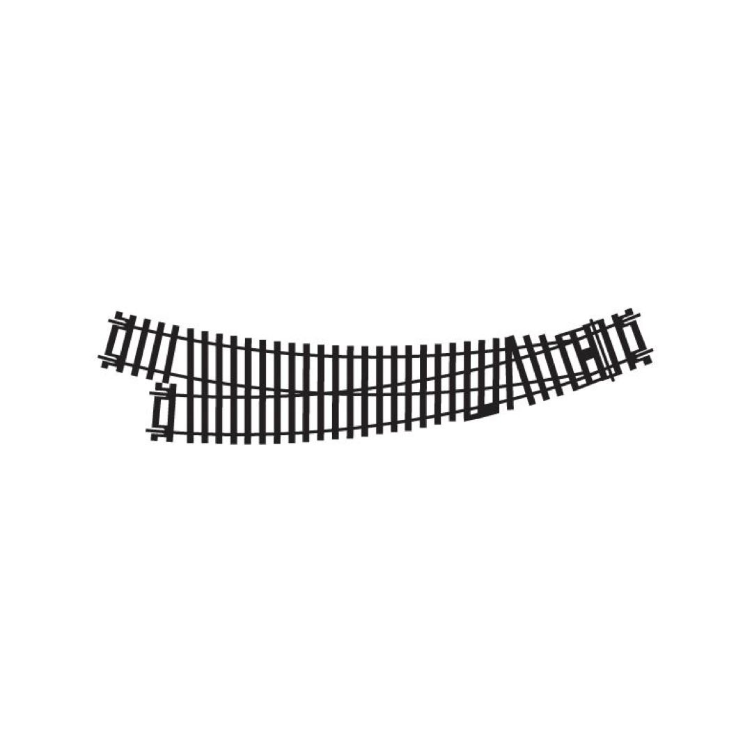 R8075 Hornby OO Gauge Right Hand Curved Point