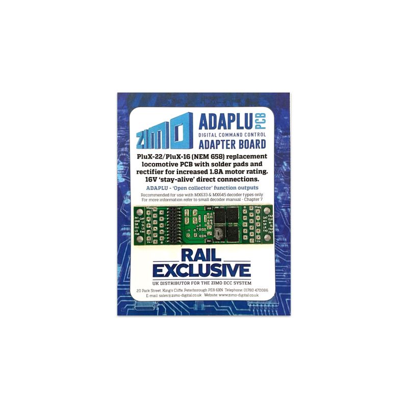 Zimo ADAPLU Plux22 / Plux 16 Adaptor Board
