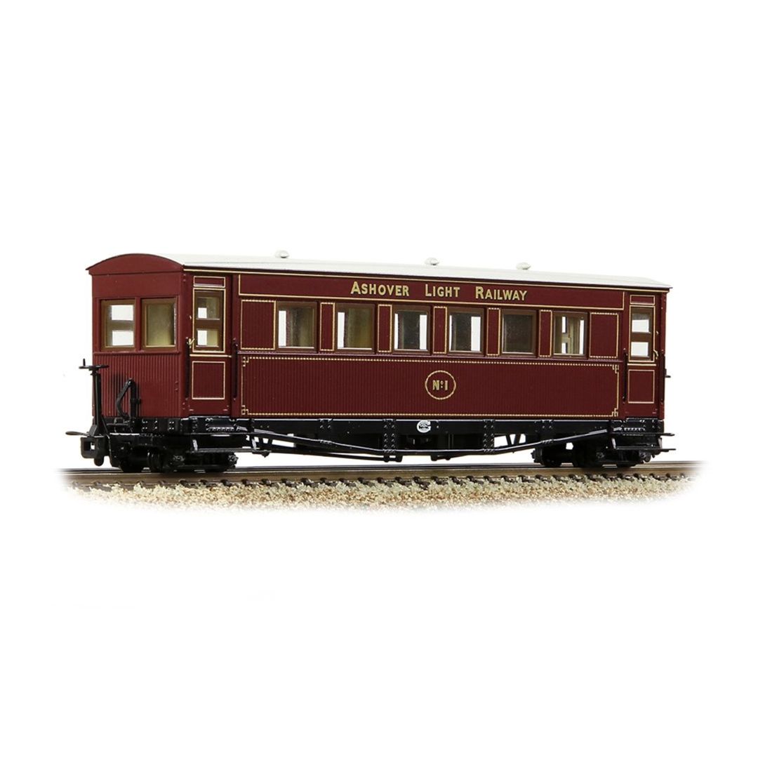 394-025 Bachmann OO9 Gloucester Bogie Coach Ashover L. R. Crimson