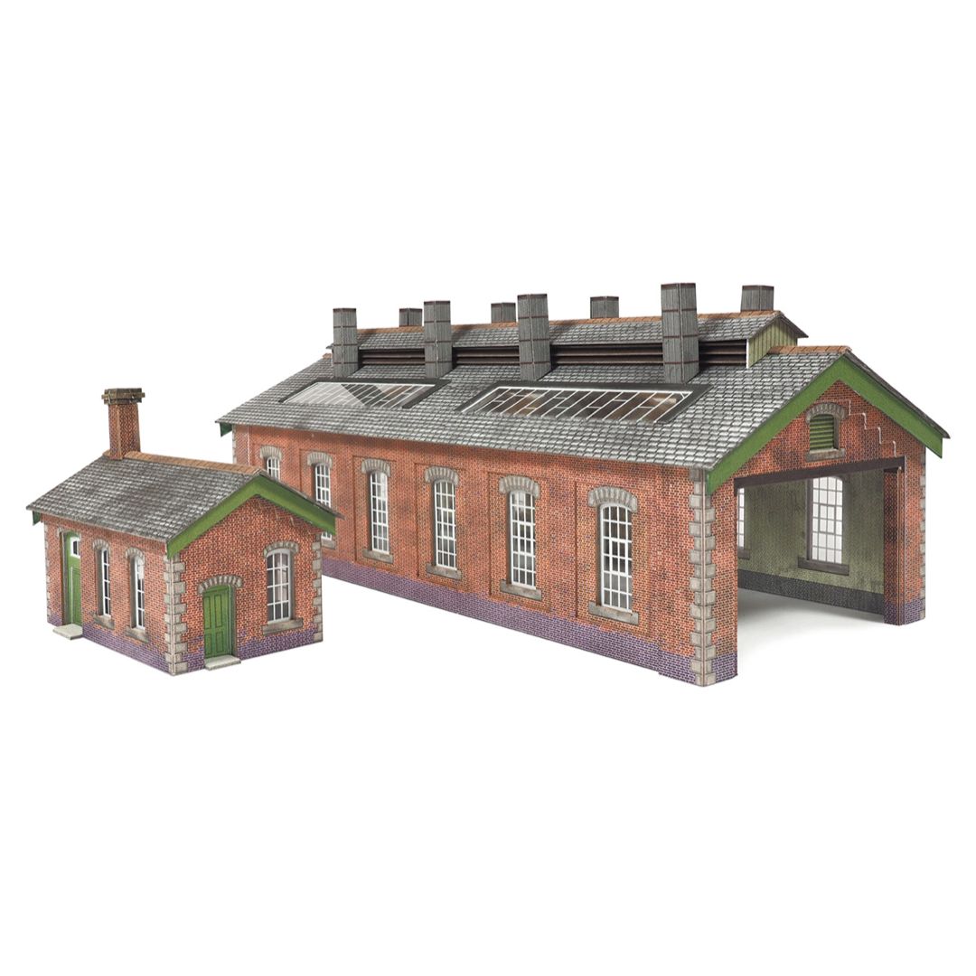 PN913 Metcalfe N Gauge Red Brick Double Engine Shed