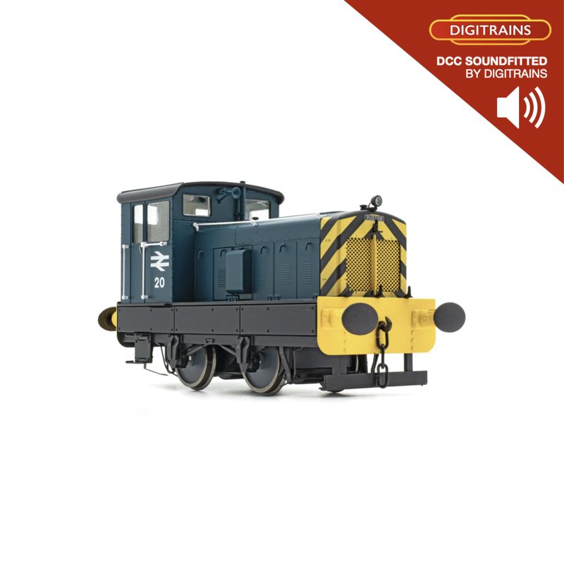 Accurascale ACC2852 O Gauge Ruston 88DS No.20 BR Rail Blue (Digitrains Sound Fitted)