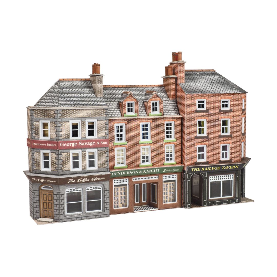 PN972 Metcalfe N Gauge Low Relief Pub &amp; Shops