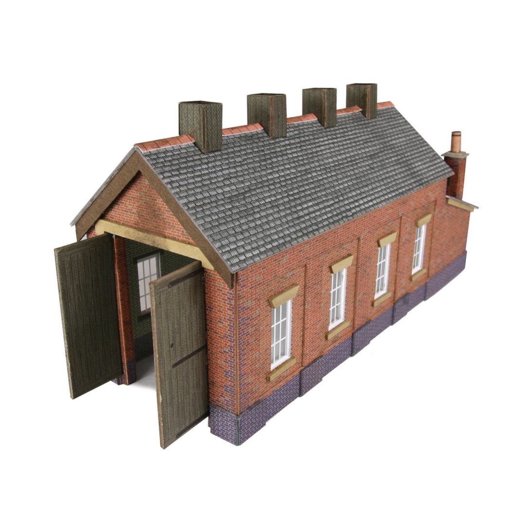 PN931 Metcalfe N Gauge Red Brick Single Track Engine Shed