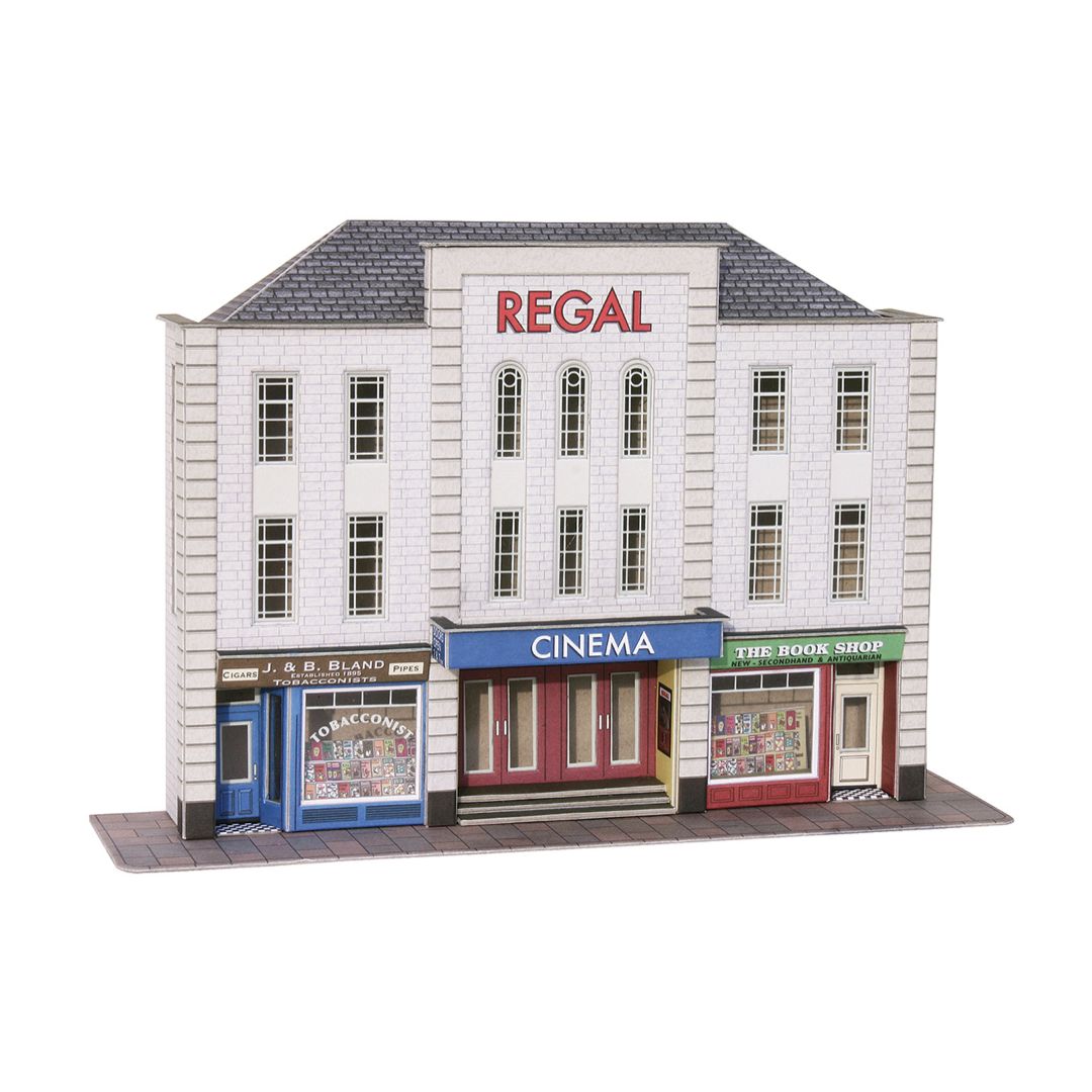 PO206 Metcalfe OO Gauge Low Relief Cinema &amp; Shops