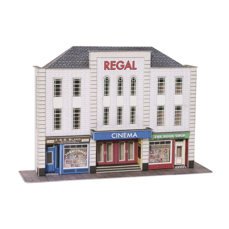 PO206 Metcalfe OO Gauge Low Relief Cinema &amp; Shops