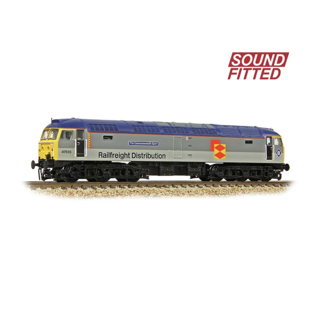 372-263SF Graham Farish N Gauge Sound Fitted Class 47/4 &#39;The Commonwealth Spirit&#39; BR RF Distribution European