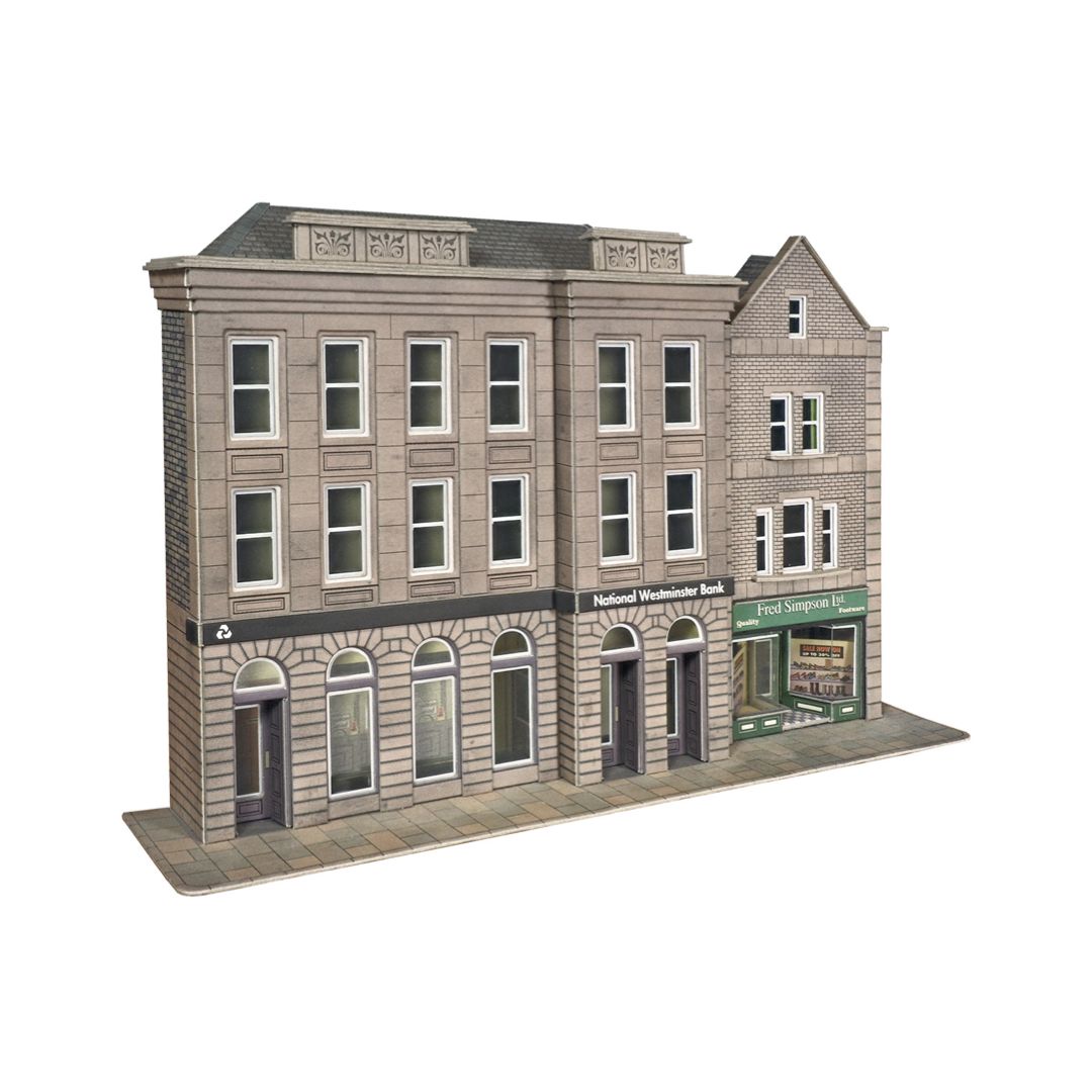 PO271 Metcalfe OO Gauge Low Relief Bank &amp; Shop