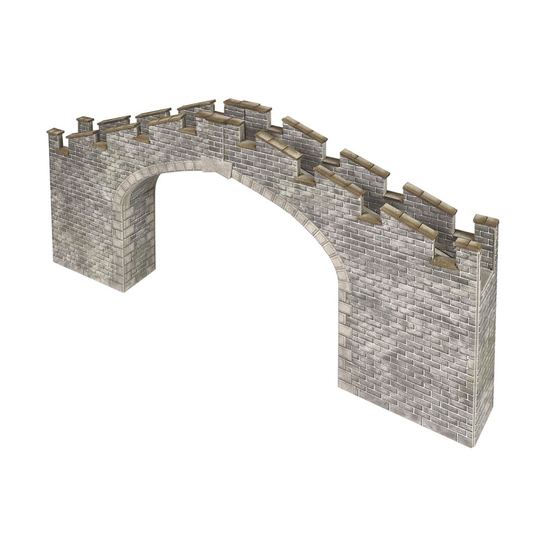 PO296 Metcalfe OO Gauge Castle Wall Bridge
