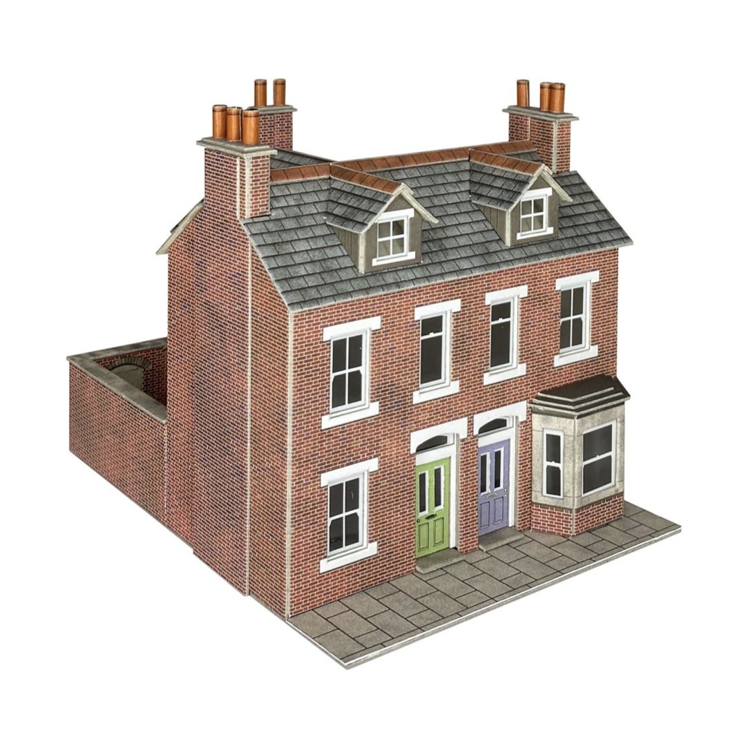 PO300 Metcalfe OO Gauge Terraced Houses – Brick