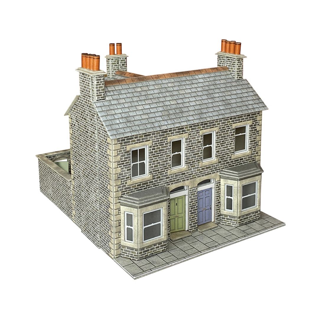 PO301 Metcalfe OO Gauge Terraced Houses – Stone