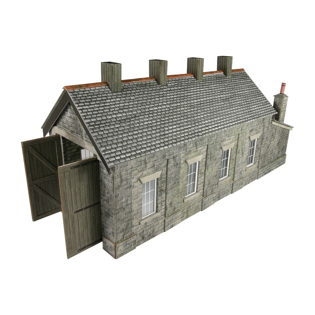 PO332 Metcalfe OO Gauge tone Single Track Engine Shed