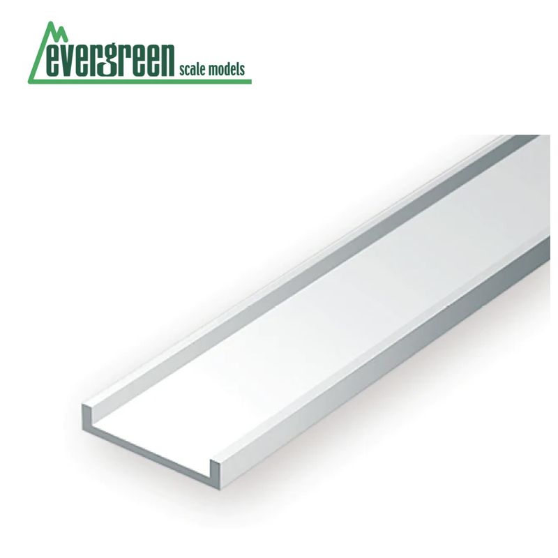 EVG262 Evergreen Styrene Channel 2.0mm (4 Pack)