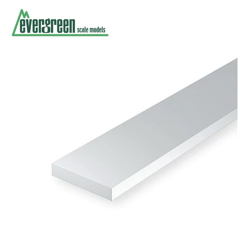 EVG118  Evergreen Styrene Strip 0.4x4.8mm (10 Pack)