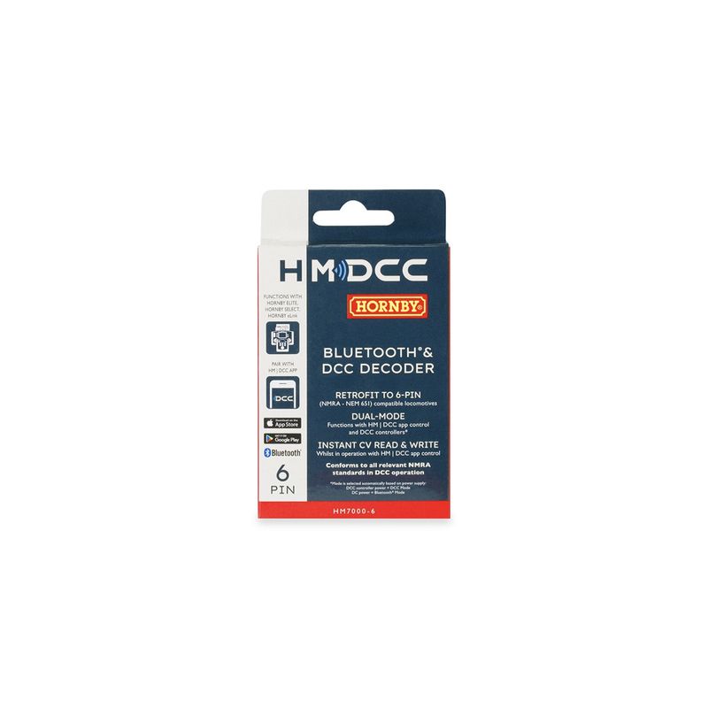 R7321 Hornby HM7000-6 Bluetooth® &amp; DCC 6-Pin Decoder