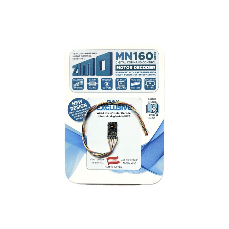 Zimo MN160 Wires Only Motor Decoder