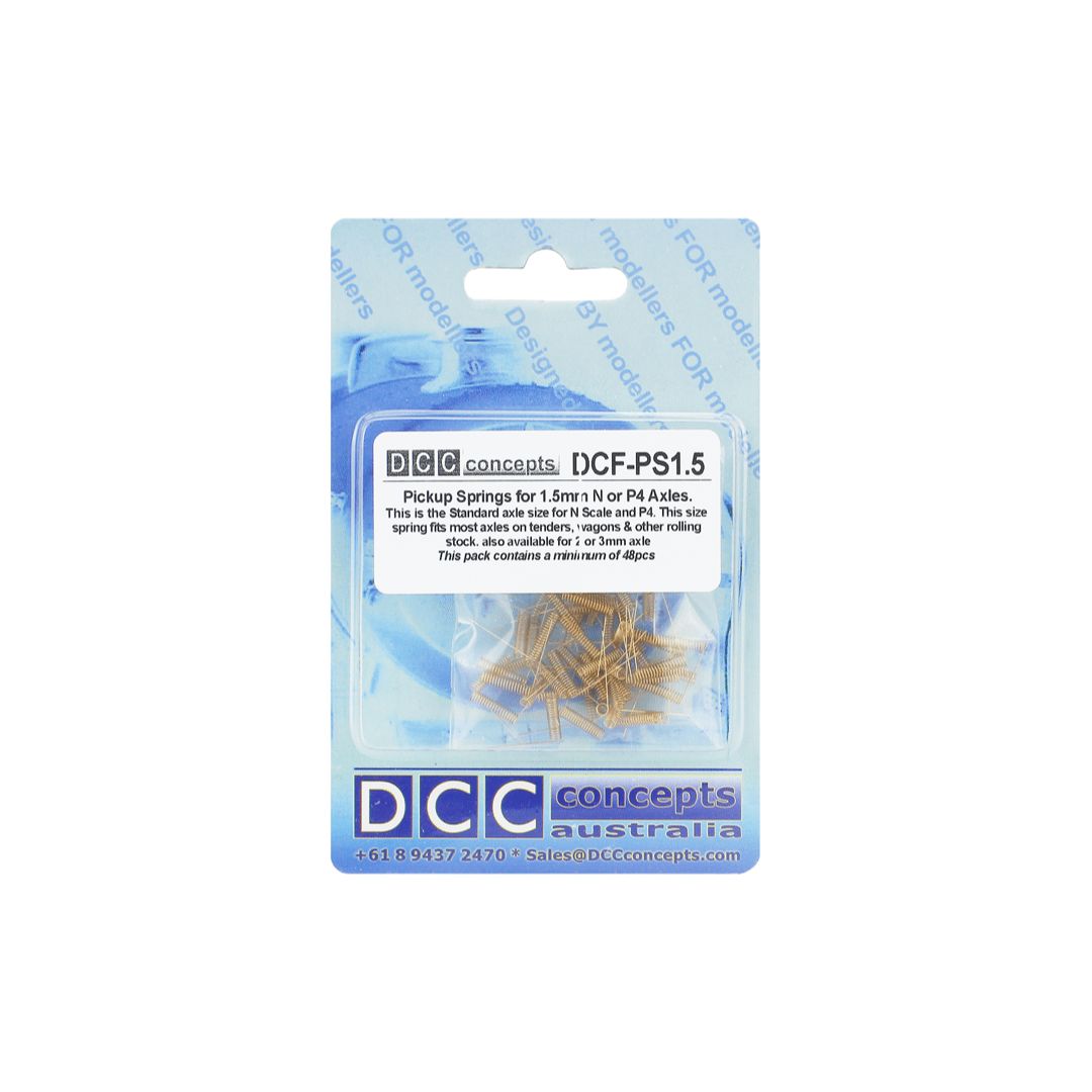 DCC Concepts Pickup Springs 1.5mm Axles (48 Pack)