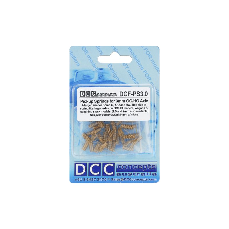 DCC Concepts Pickup Springs 3.0mm Axles (48 Pack)