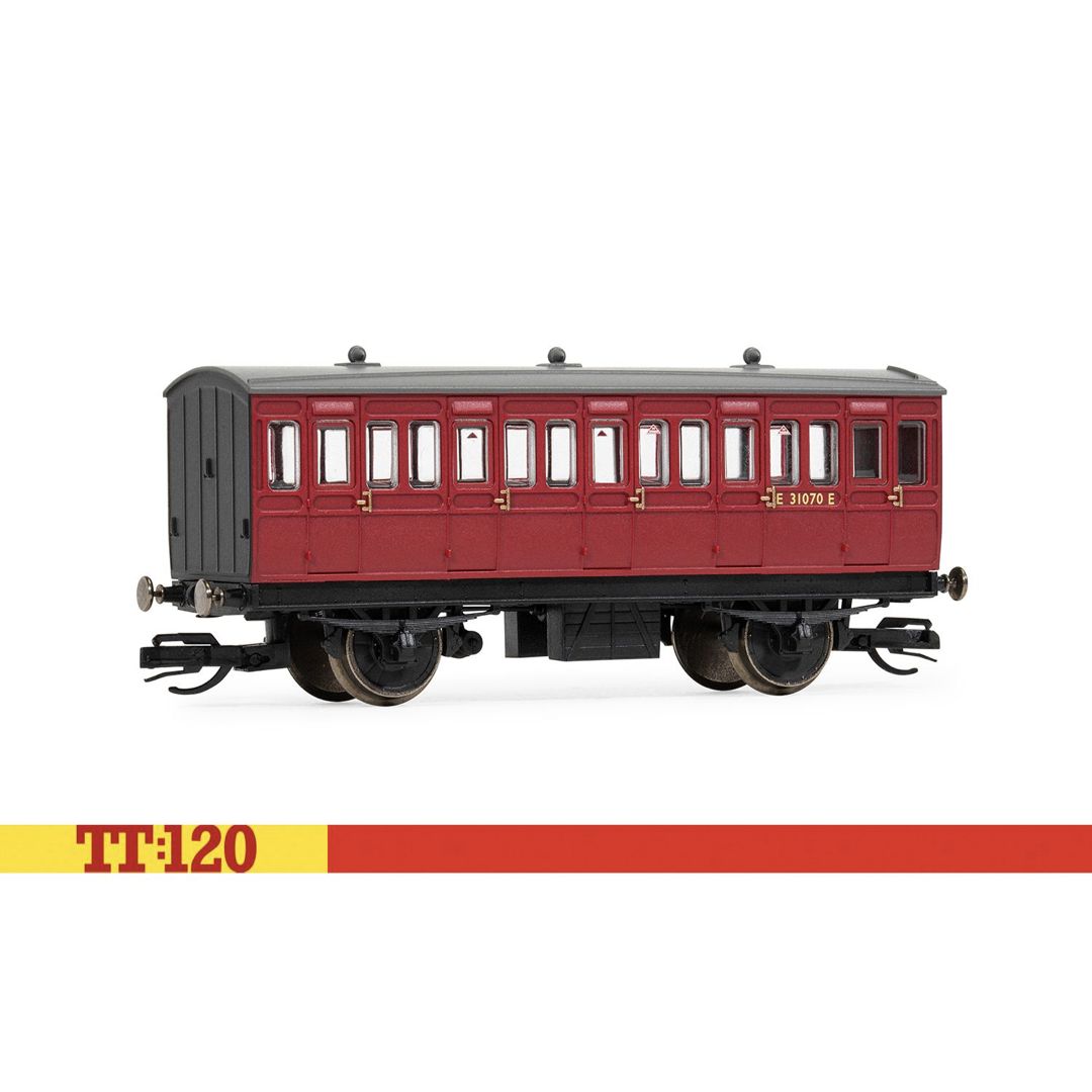 Hornby TT4060 TT Gauge BR 4 Wheel 3rd Class Coach