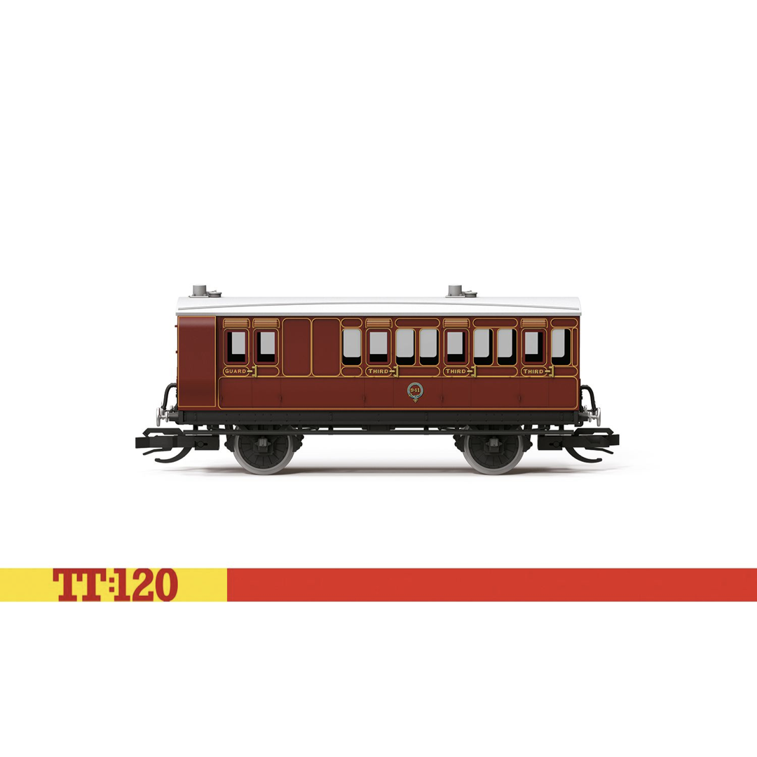 Hornby TT4057 TT Gauge LB&SCR 4 Wheel Brake 3rd Class Coach img