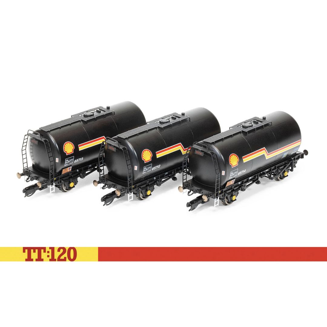 Hornby TT6035 TT:120 Shell TTA 35T Tank Wagon (3 Pack)