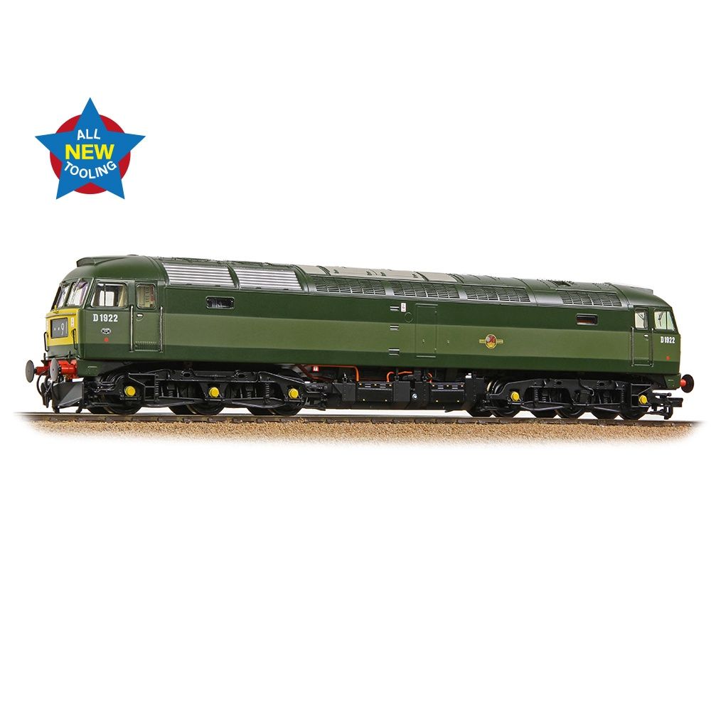 Bachmann OO Gauge Class 47/0 D1922 BR Two Tone Green (Small Yellow Panels), Please Select: DCC Ready