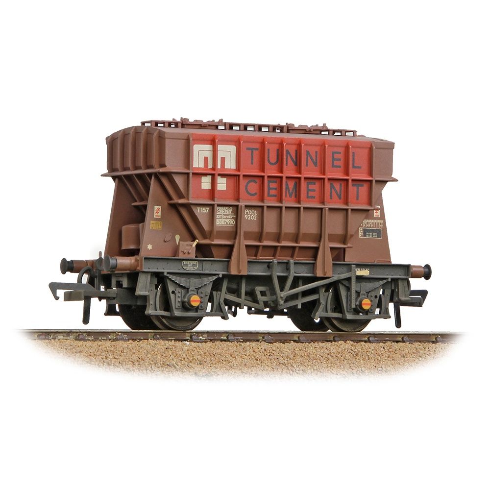 Bachmann 38-274 OO Gauge BR 22T CPV Presflo Bulk Powder Wagon BR Bauxite 'Tunnel Cement' WEATHERED Bachmann 38-274 OO Gauge BR 22T CPV Presflo Bulk Powder Wagon BR Bauxite 'Tunnel Cement' WEATHERED