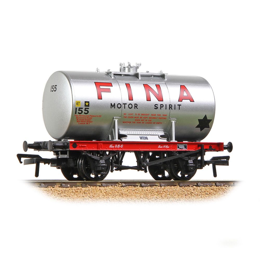 Bachmann 38-781 OO Gauge 14T Anchor-Mounted Tank Wagon 'Fina' Silver Bachmann 38-781 OO Gauge 14T Anchor-Mounted Tank Wagon 'Fina' Silver