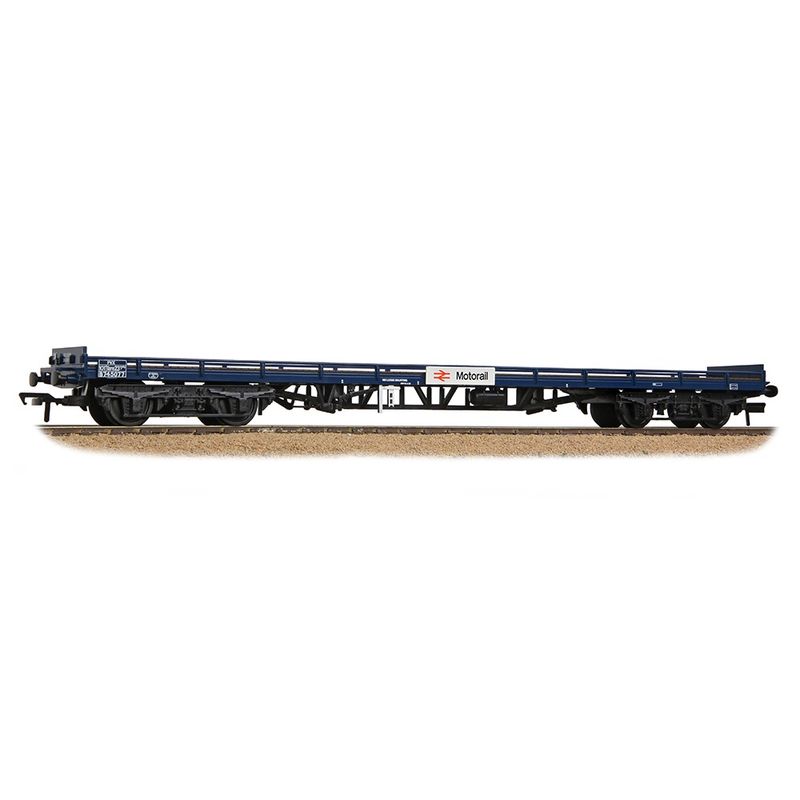 Bachmann 38-902B OO Gauge BR FVX Carflat Wagon BR Blue &#39;Motorail&#39;