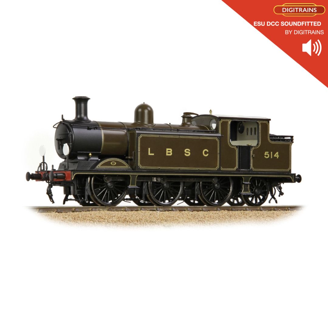 Bachmann 35-075ADS  Sound Fitted LB&amp;SCR E4 Tank 514 LBSC Lined Umber