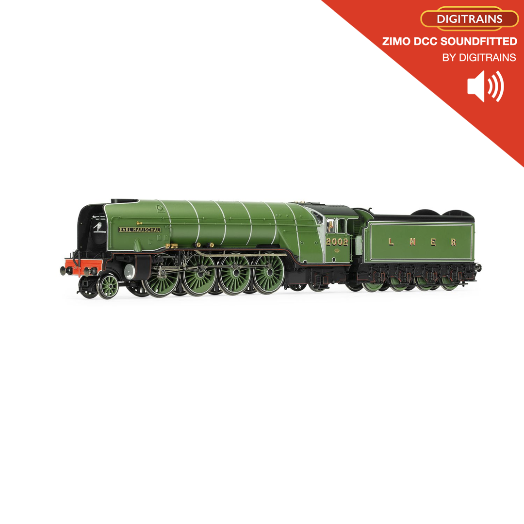 Hornby R3984ZS R3984 LNER, P2 Class, 2-8-2, 2002 'Earl Marischal' (DCC Soundfitt img