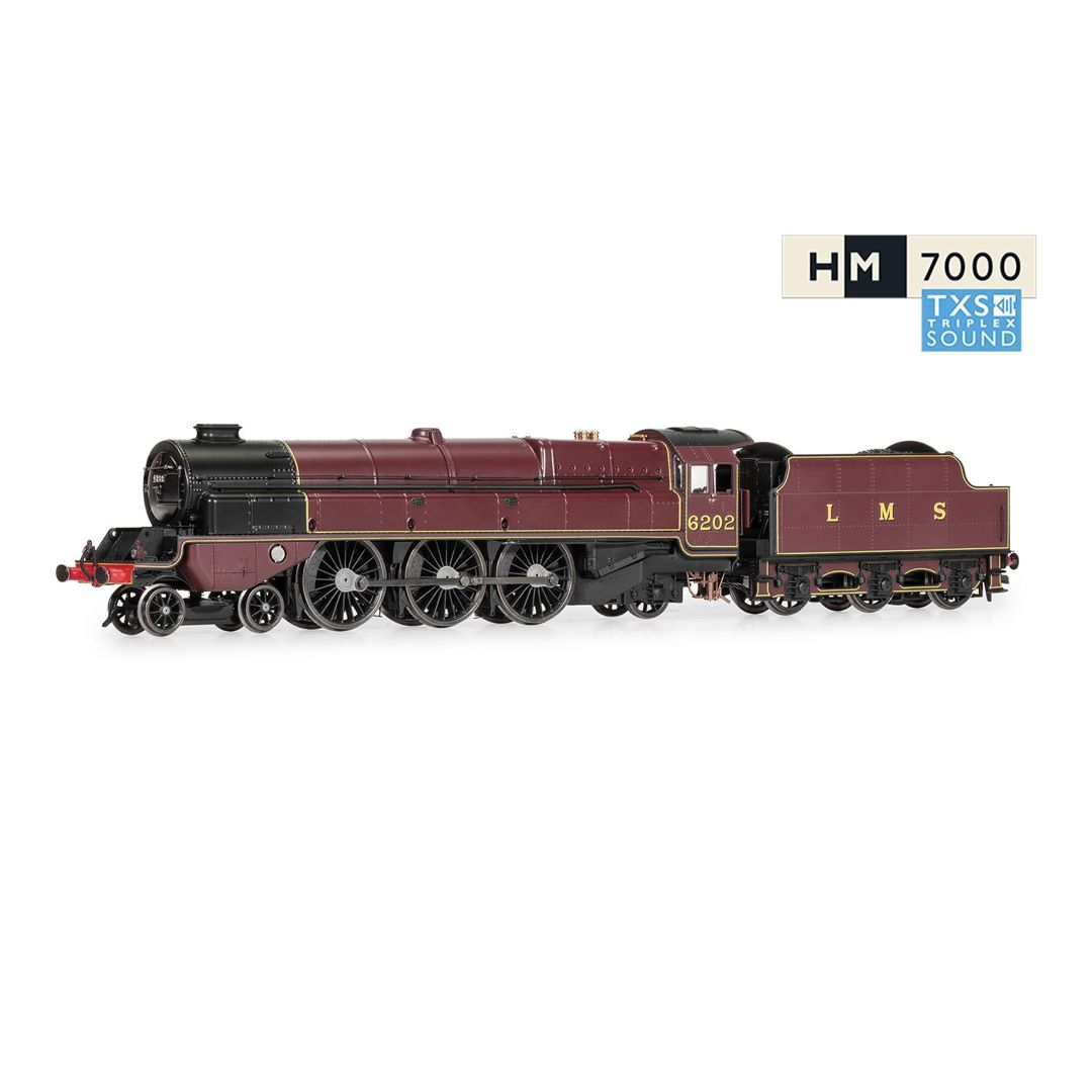 Hornby R30134TXS R30134TXS LMS, Princess Royal Class 'The Turbomotive', 4-6-2, 6202 - Era 3 (Sound Fitted)