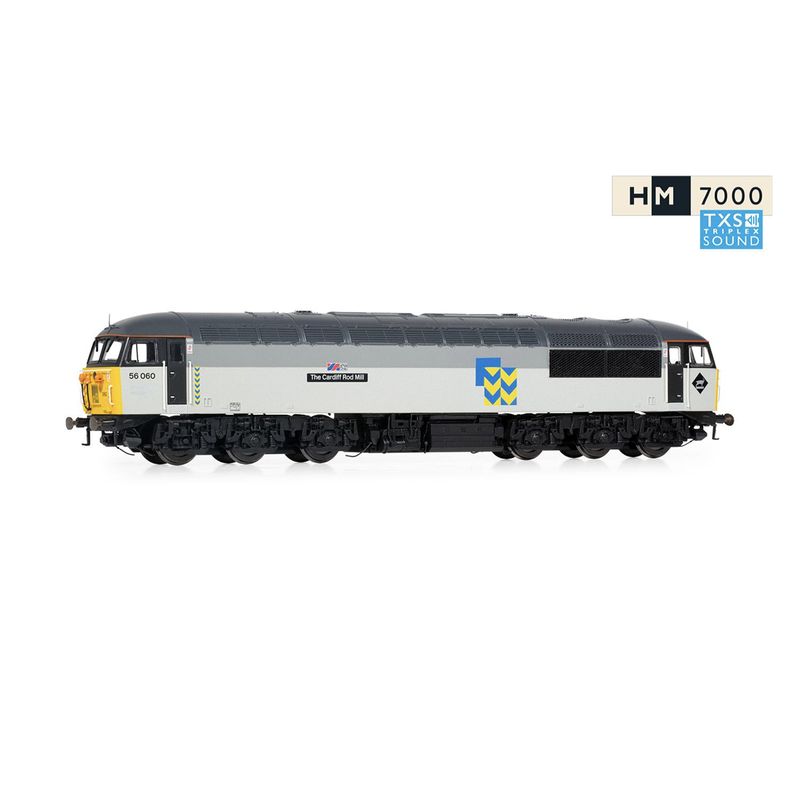 Hornby R30155TXS BR Railfreight, Class 56, Co-Co, 56060 'The Cardiff Rod Mill' - Era 8 (Sound Fitted)