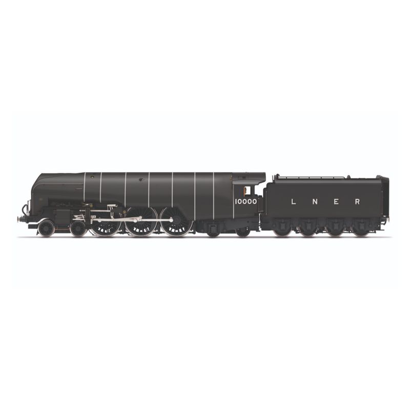 Hornby R30126 LNER, W1 Class &#39;Hush Hush&#39; (Smoke Lifting Cowl), 4-6-4, 10000 OO Gauge