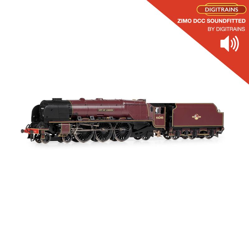 Hornby R3997ZS BR Princess Coronation Class &#39;City of London&#39; Digitrains Sound Fitted