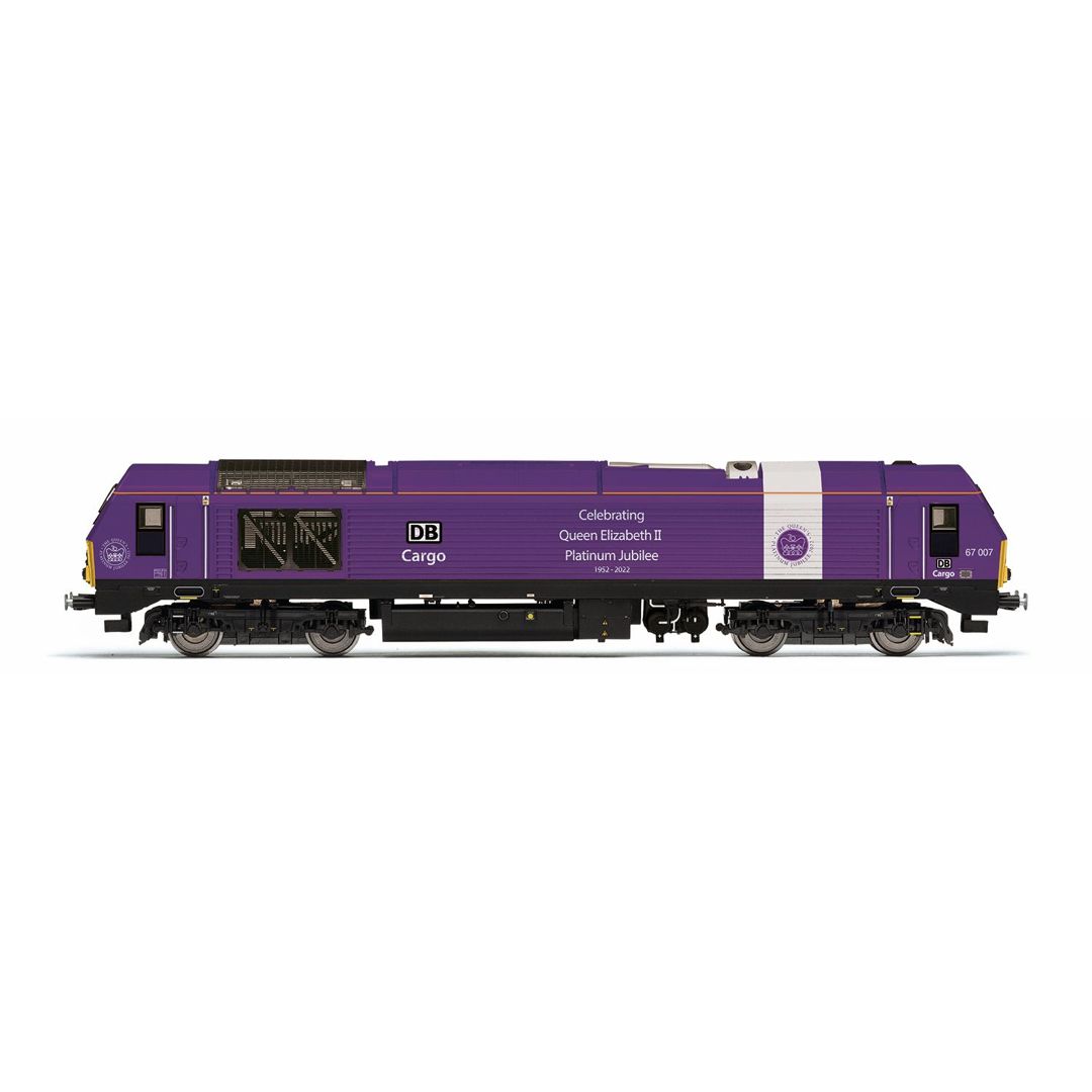 Hornby R30333 Hornby Class 67 Diesel 67 007 Queen&#39;s Jubilee OO Gauge