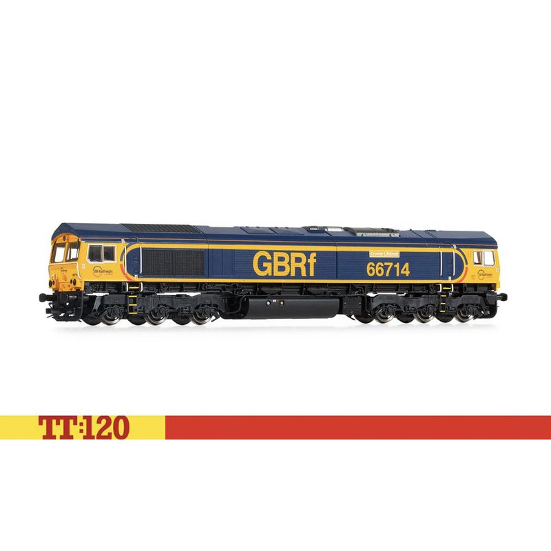 Hornby TT3016M GBRf, Class 66, Co-Co, 66714 &#39;Cromer Lifeboat&#39; TT Gauge