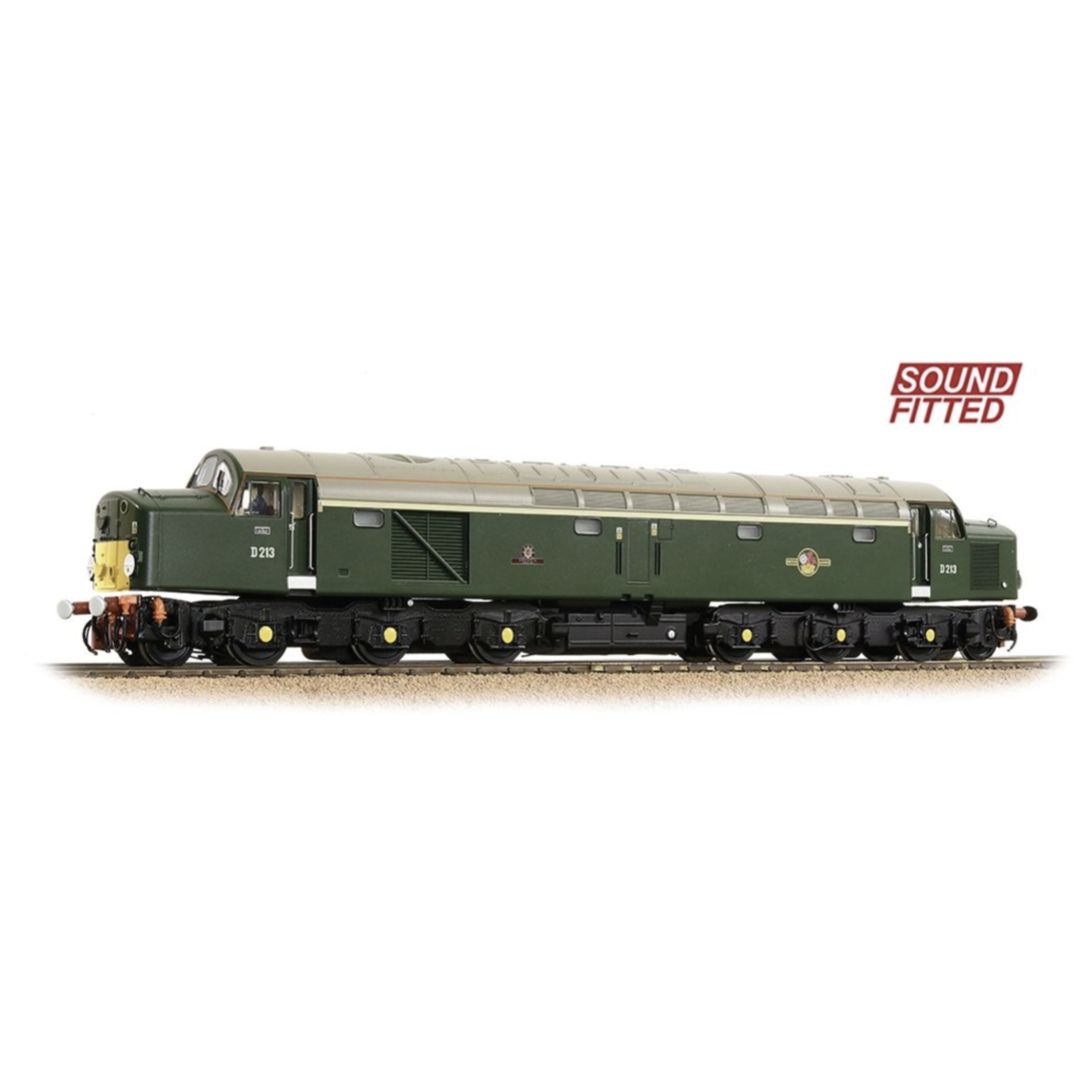 Bachmann 32-487SF OO Gauge Class 40 Disc Headcode D213 &#39;Andania&#39; BR Green (Small Yellow Panels) Sound Fitted
