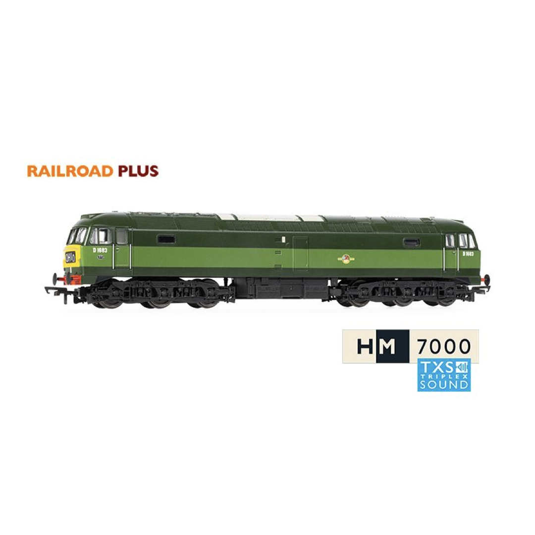 Hornby R30182TXS RailRoad Plus BR, Class 47, Co-Co, D1683 - Era 6 (Sound Fitted) img
