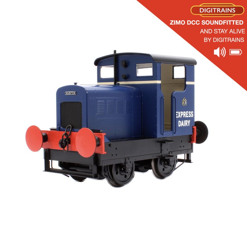 Heljan 9038 Ruston &amp; Hornsby 48DS Express Dairies (DCC Sound Fitted and Stay Alive By Digitrains