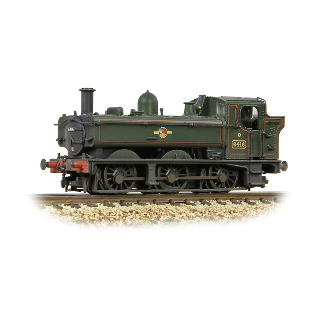 Graham Farish 371-987B Class 64XX Pannier Tank 6416 BR Lined Green (Late Crest) img