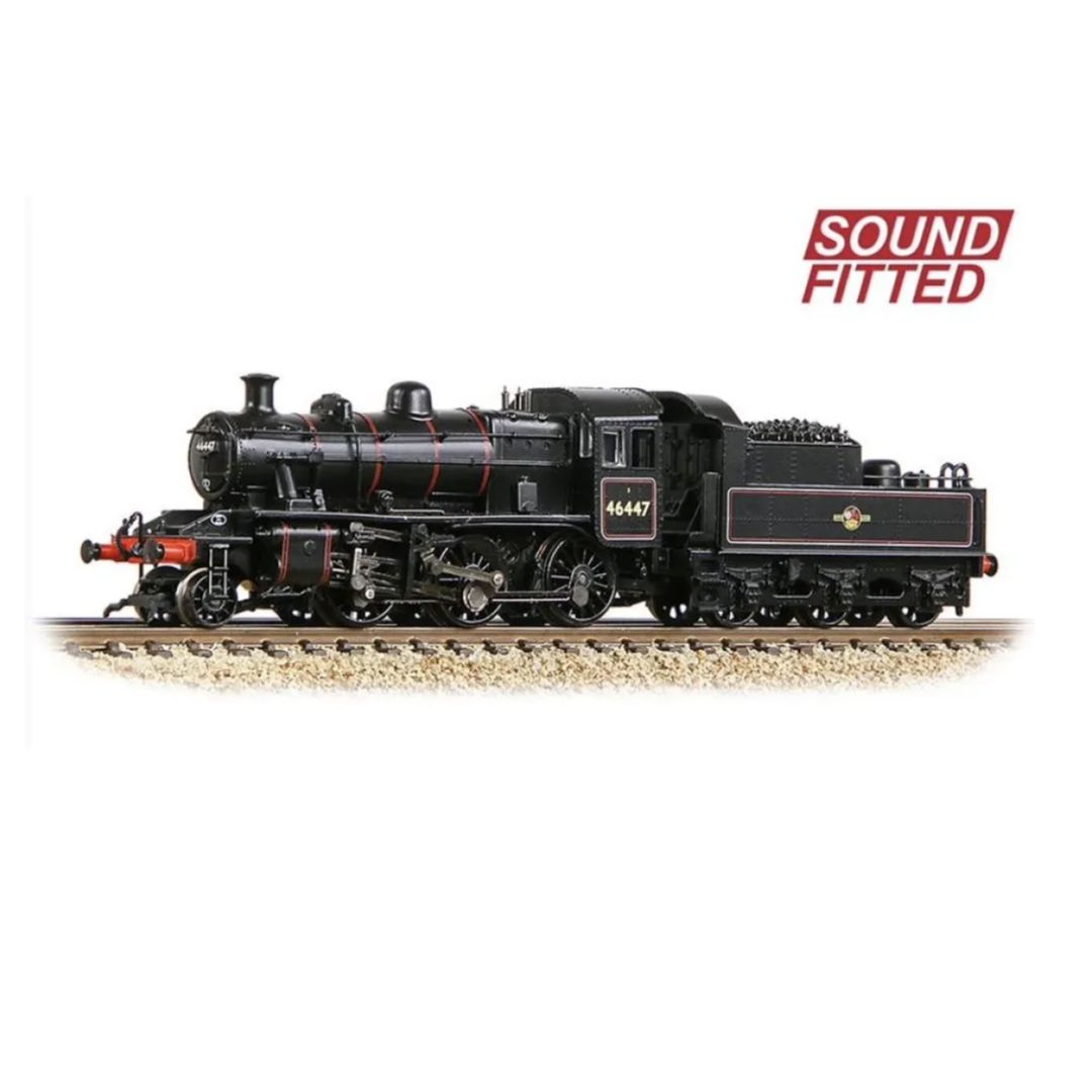 Graham Farish 372-628ASF LMS Ivatt 2MT 46447 BR Lined Black (Late Crest)